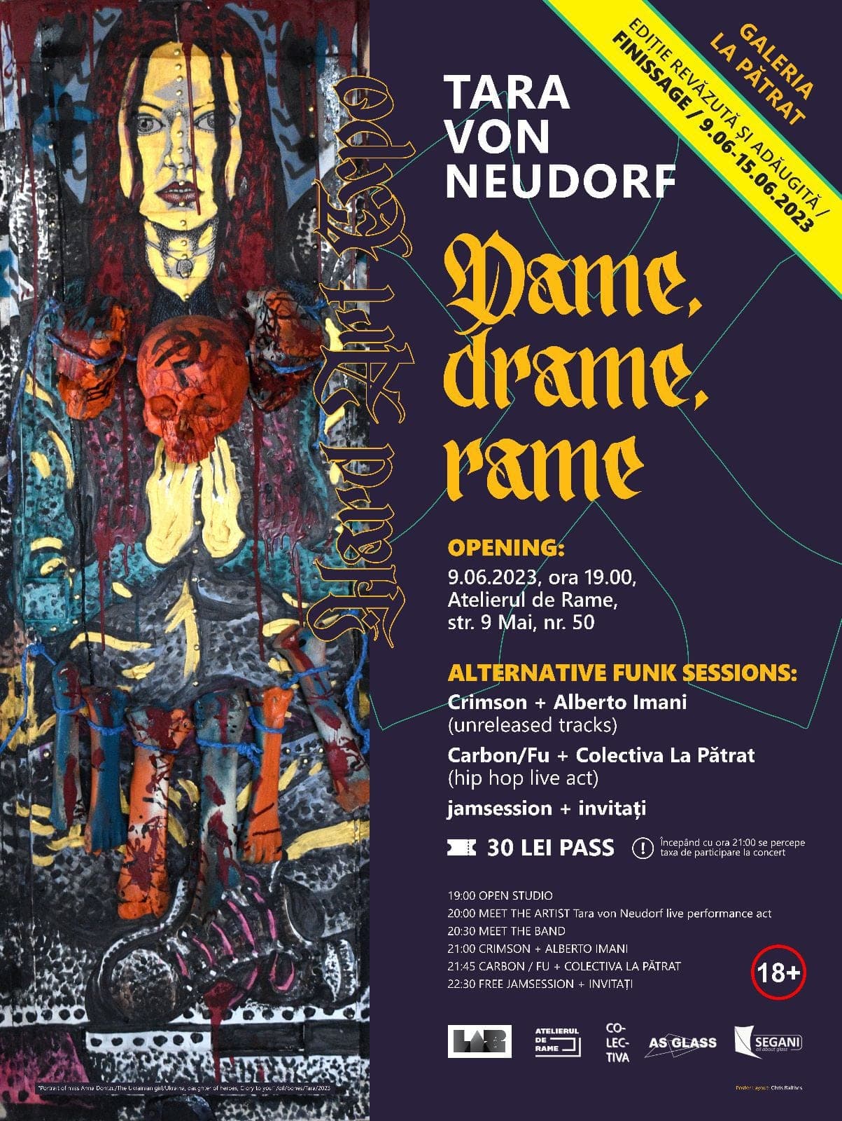Afiș: Dame, drame, rame — alternative funk sessions