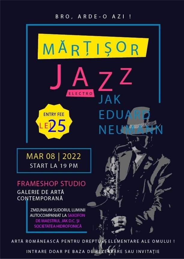 Afiș: Jazz Electro — Jak Eduard Neumann @ Frameshop Studio